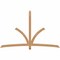 Ekena Millwork Davenport Timber Gable Bracket, Western Red Cedar, 96"W x 60"H x 3 1/2"D x 3 1/2"F, 15/12 Pitch GBW096X60X0404DAV00SWR - alternate 1